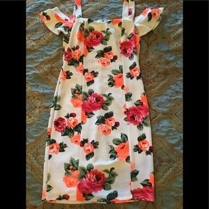Floral Cold Shoulder Sundress